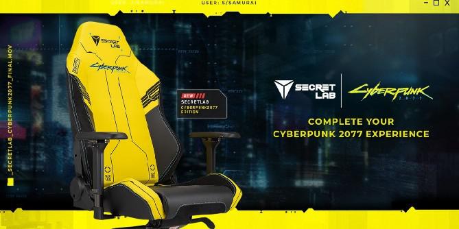 Cyberpunk 2077 faz parceria com a Secretlab para cadeira de jogos temática