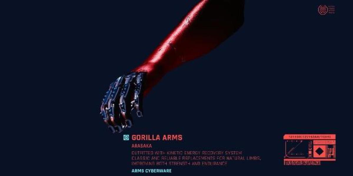 Cyberpunk 2077: Onde obter Animals Knuckles Legendary Mod para Gorilla Arms