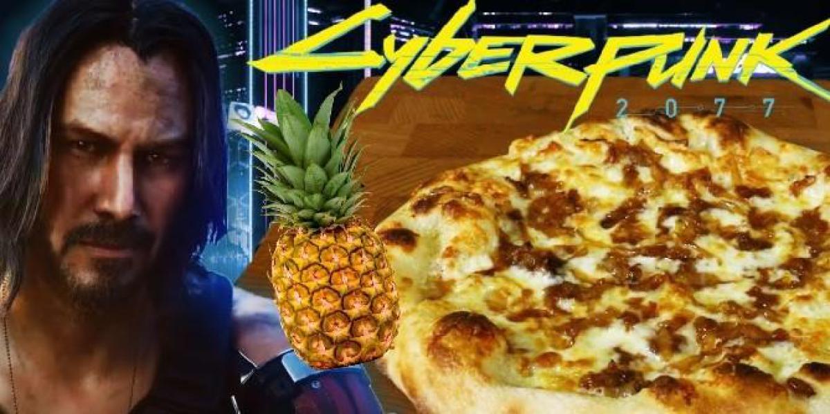 Cyberpunk 2077 tem referência de abacaxi na pizza