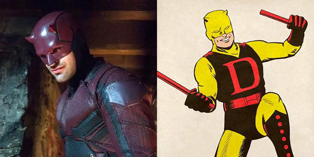 Daredevil: Born Again Fan Art dá a Charlie Cox o clássico traje vermelho e amarelo