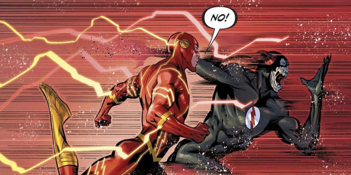 Black Flash e The Flash rodando na DC Comics