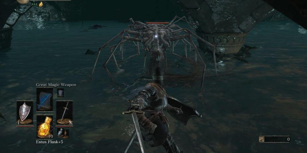 Horripilantes centopeias de esgoto se escondem sob Irythill em Dark Souls III