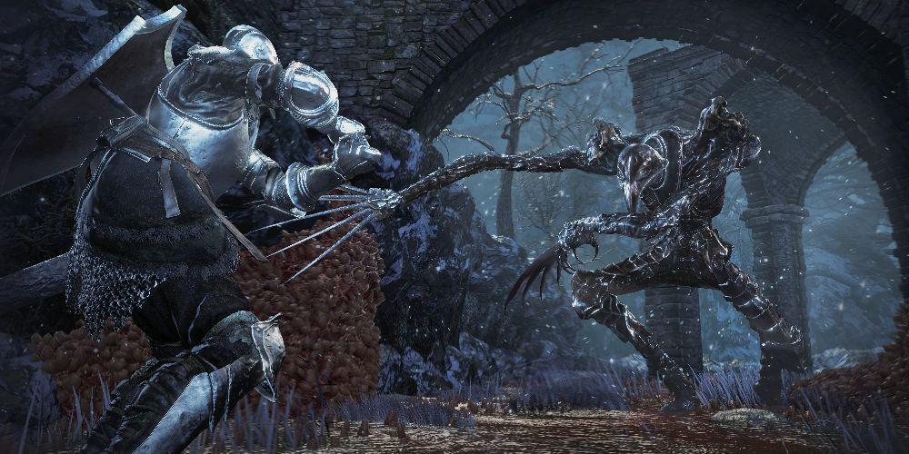 Corvian Knights In The Ashes Of Ariandel DLC para Dark Souls III são rápidos e letais