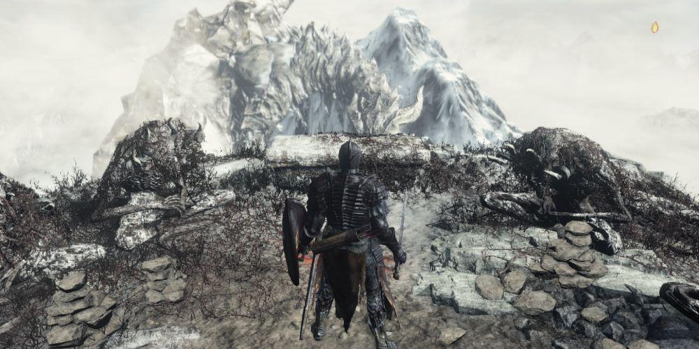 The Ashen One chega ao Archdragon Peak em Dark Souls III