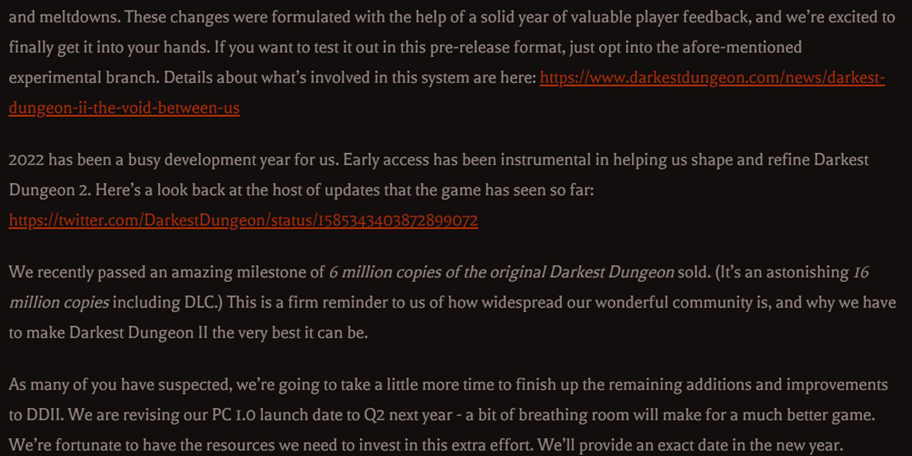 Darkest Dungeon atinge impressionante novo marco de vendas