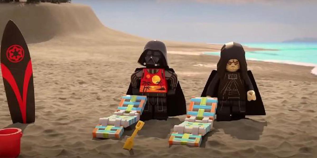 Darth Vader e Palpatine vão à praia no trailer de férias de verão de LEGO Star Wars