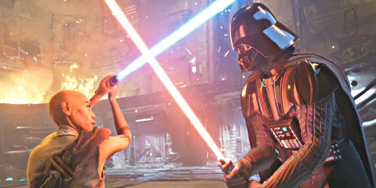 Cere e Darth Vader em Star Wars Jedi: Survivor