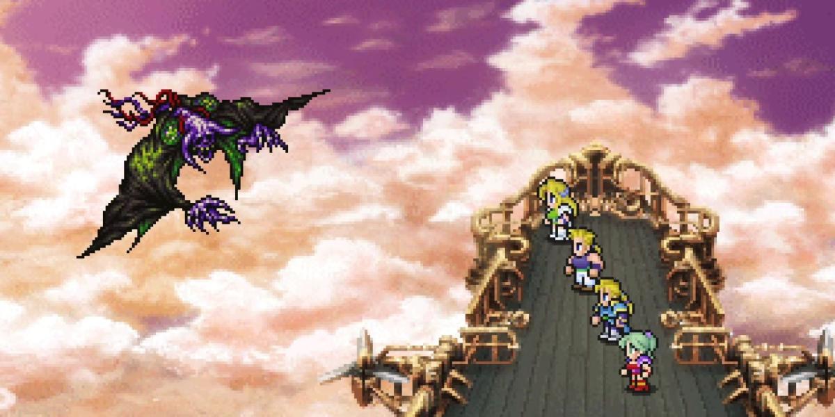 Lutando contra Deathgaze em Final Fantasy 6