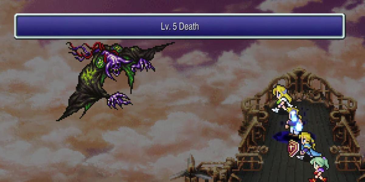 Deathgaze lança Lv. 5 Morte em Final Fantasy 6