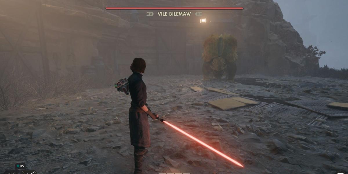 Cal luta contra o Vile Bilemaw em Star Wars Jedi: Survivor