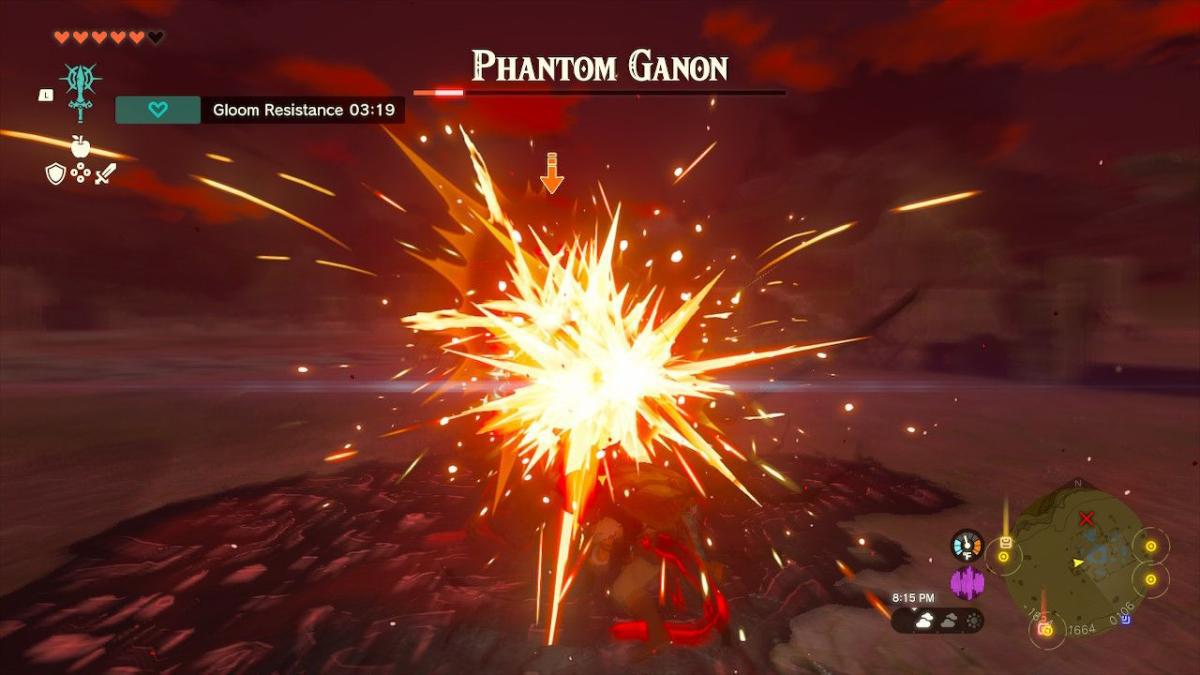 Zelda Tears of the Kingdom Phantom Ganon Boss Guide Flurry Rush Arma pesada