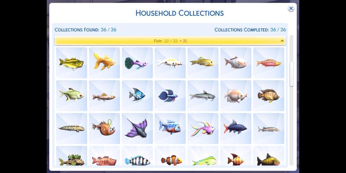 The Sims 4 Coleção de Peixes