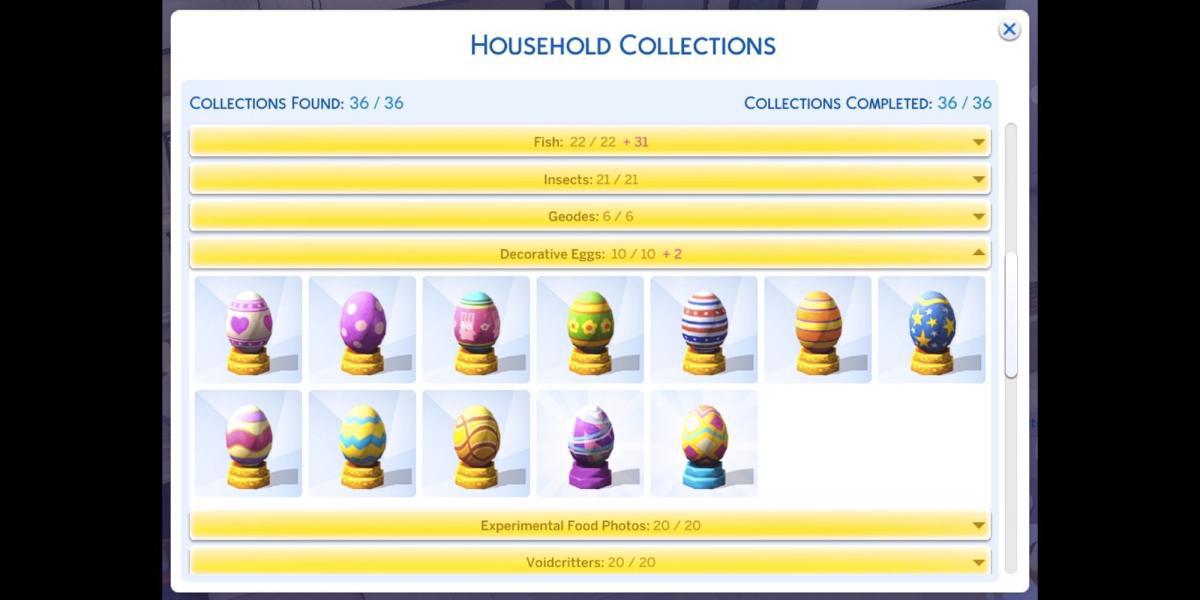 The Sims 4 Coleção de Ovos Decorativos