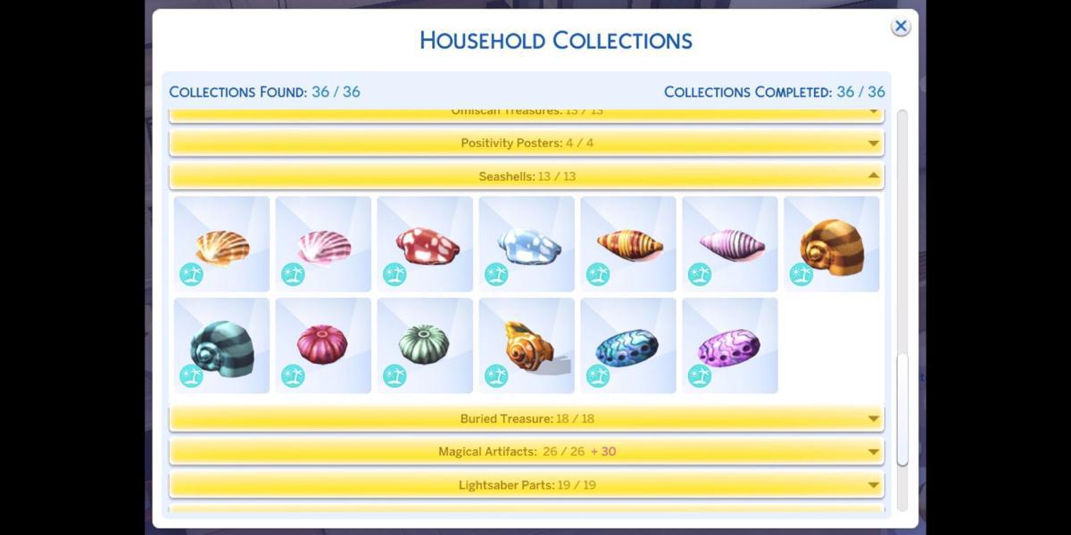 The Sims 4 Coleção Conchas