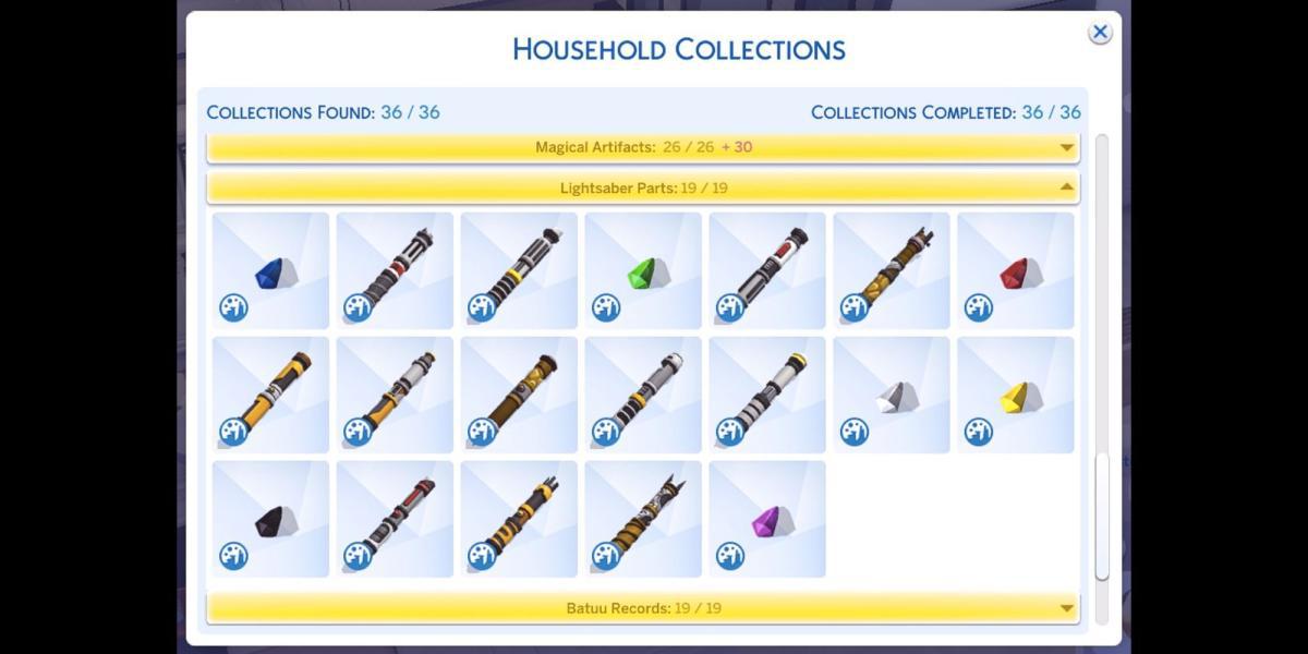 The Sims 4 Coleção de Peças do Sabre de Luz