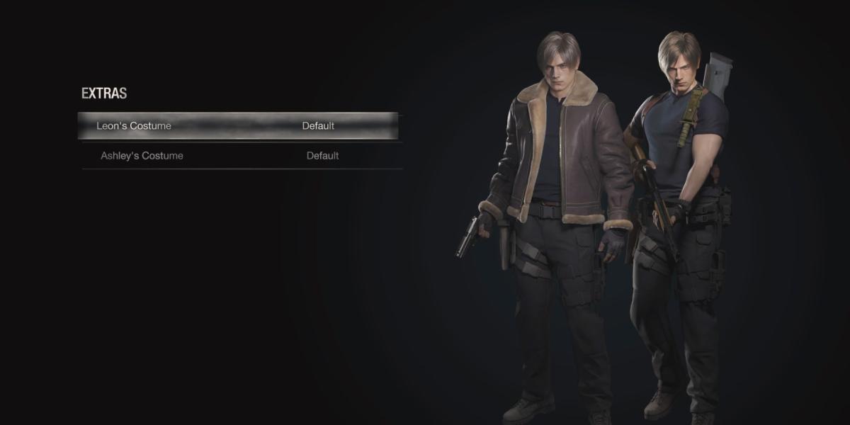 Roupas de Leon em Resident Evil 4 Remake