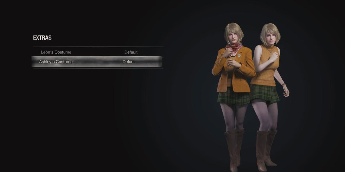 As roupas de Ashley no remake de Resident Evil 4