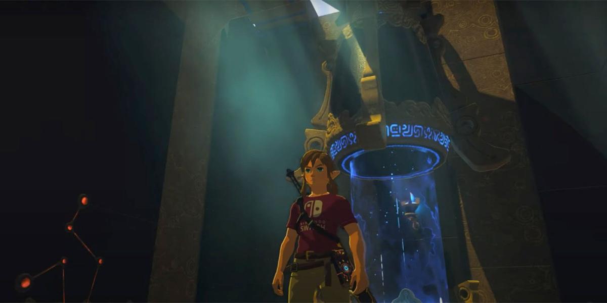 Legend of Zelda Breath of The Wild Debug Room Link Switch Camisa