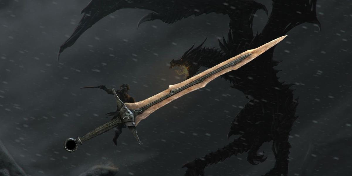 espada de osso de dragão