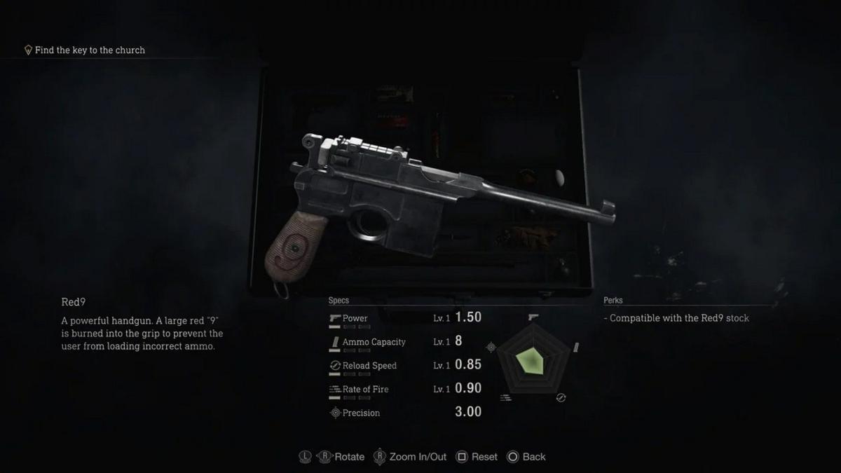 Resident Evil 4 Remake Lista de níveis de armas Revólver