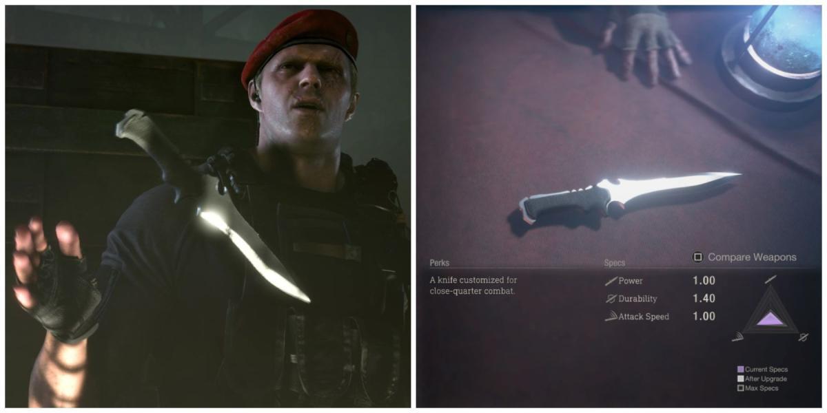 Krauser e a faca de luta no remake de Resident Evil 4