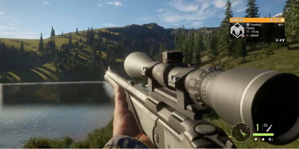 Melhores reservas em TheHunter - Call of the Wild - Silver Ridge Peaks - O jogador atira em um animal à distância