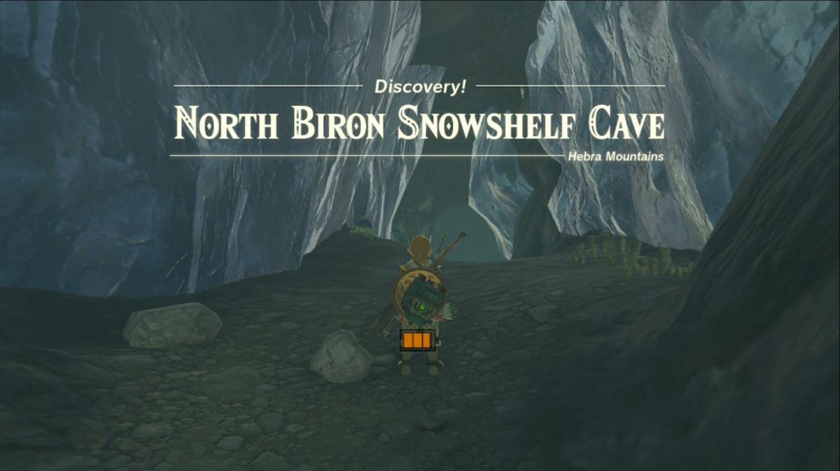Zelda Lágrimas do Reino North Biron Snowshelf Cave