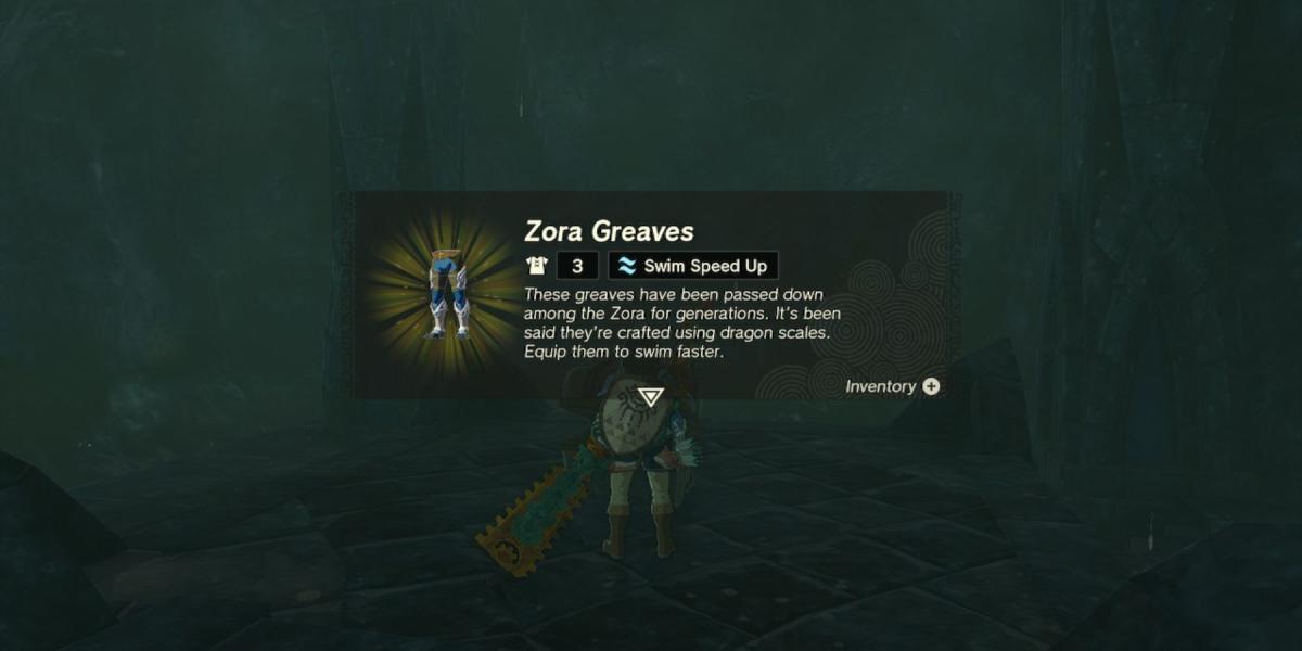 Zelda Tears of the Kingdom Zora greaves