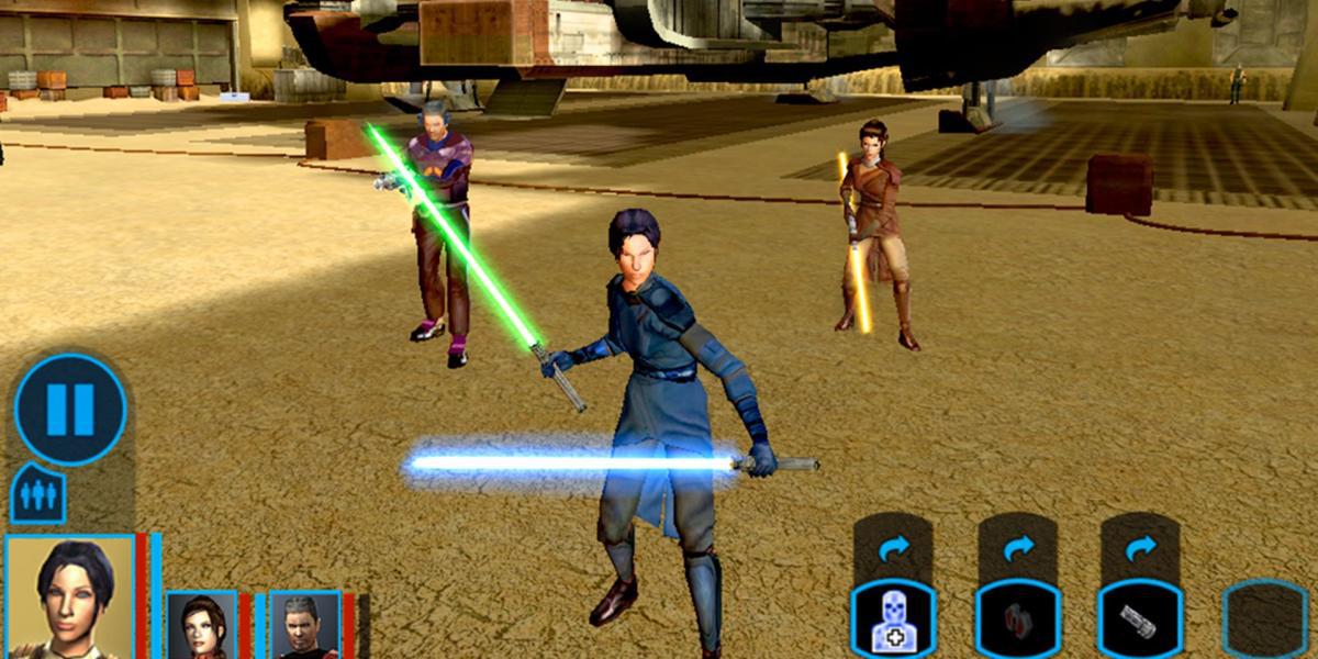 Star Wars Cavaleiros da Velha República Jedi Trio Sabres de Luz