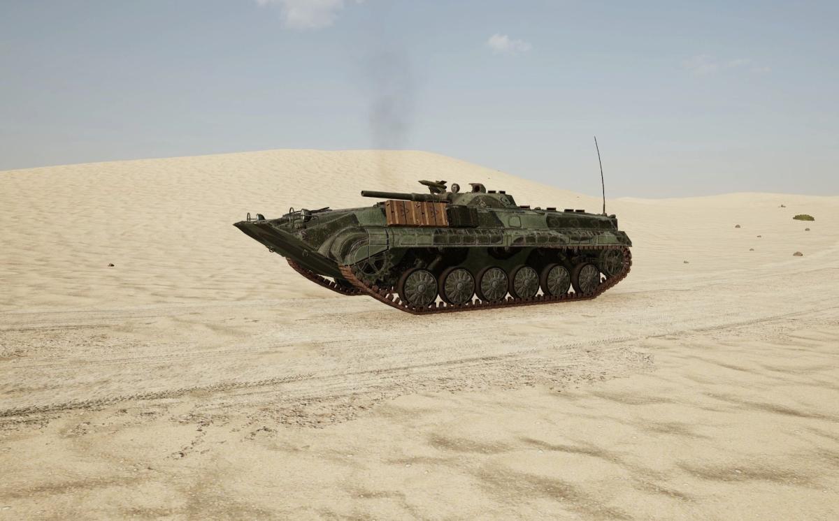O jogador aumenta sua contagem de mortes em um BMP-1