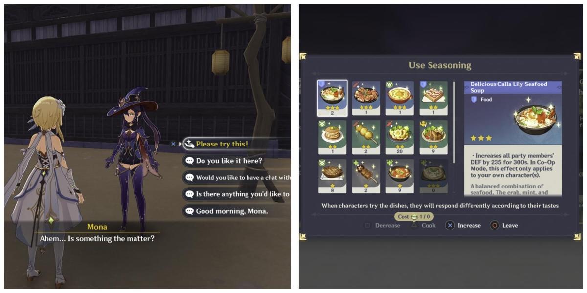 Descubra os pratos favoritos dos personagens de Genshin Impact!
