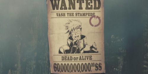 Descubra por que a recompensa de Vash mudou em TRIGUN STAMPEDE