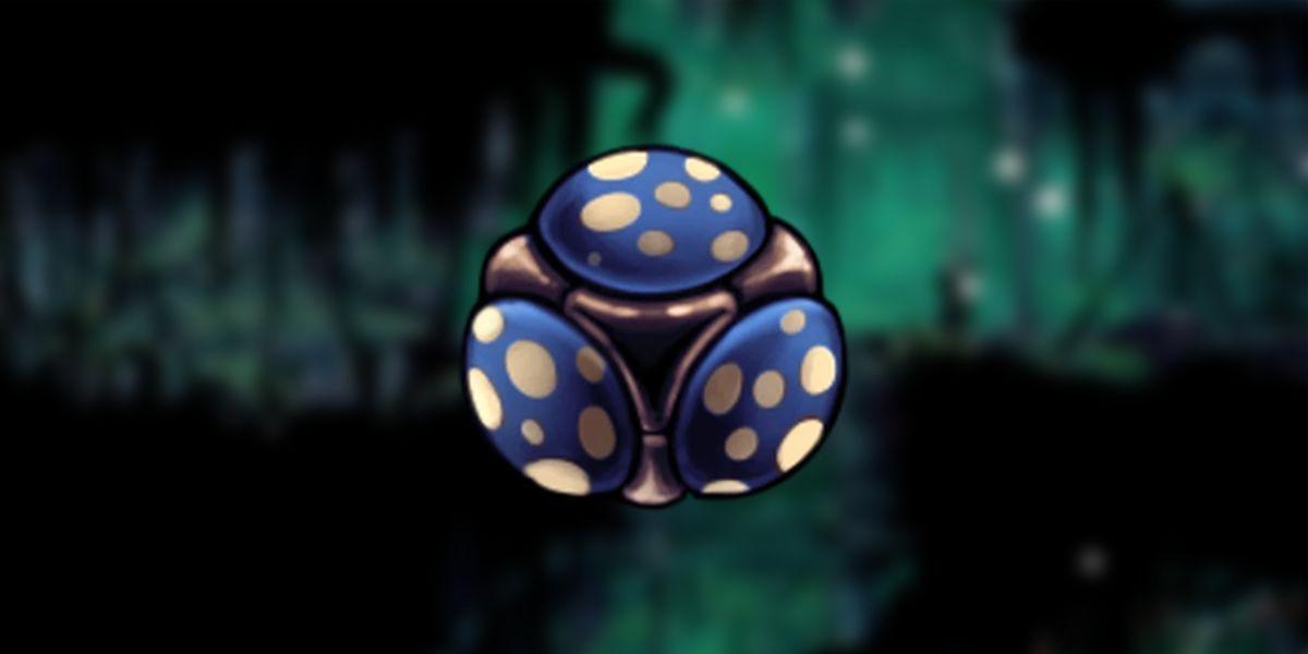 Hollow Knight Todos os encantos Localização Spore Shroom