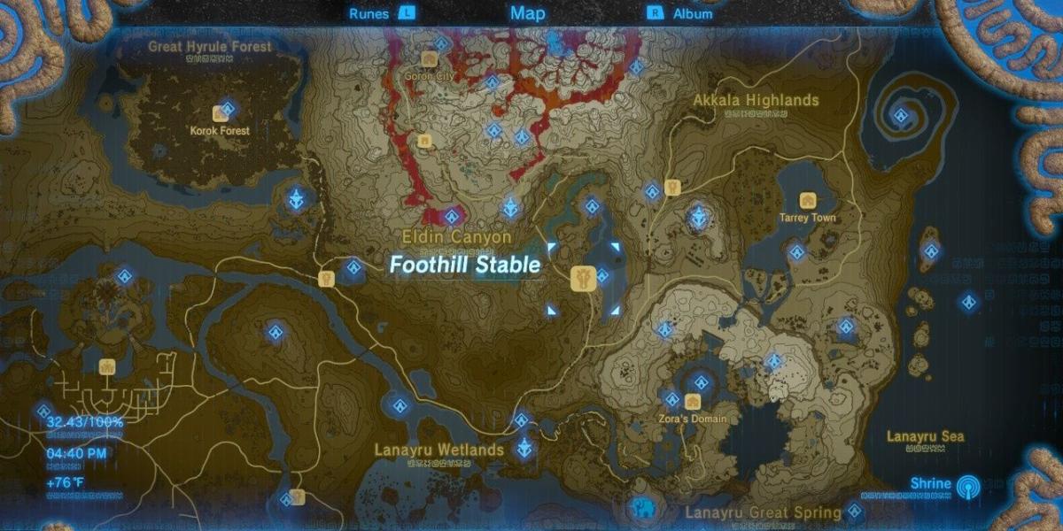 Foothill Stable botw