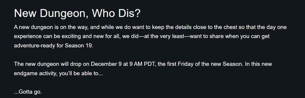 Destiny 2 adicionará nova masmorra no próximo mês