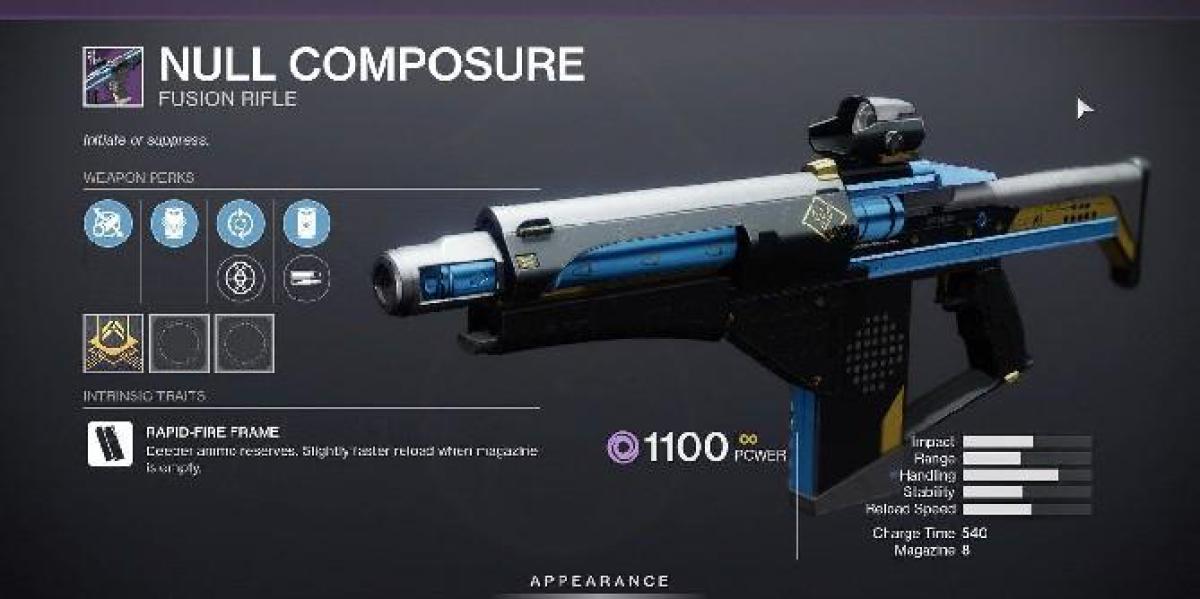 Destiny 2: Como obter o rifle de compostura nulo