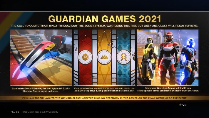 Destiny 2: Jogos dos Guardiões 2021 explicados