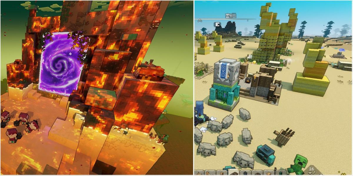 Destrua estruturas inimigas no Minecraft Legends com essas unidades poderosas!