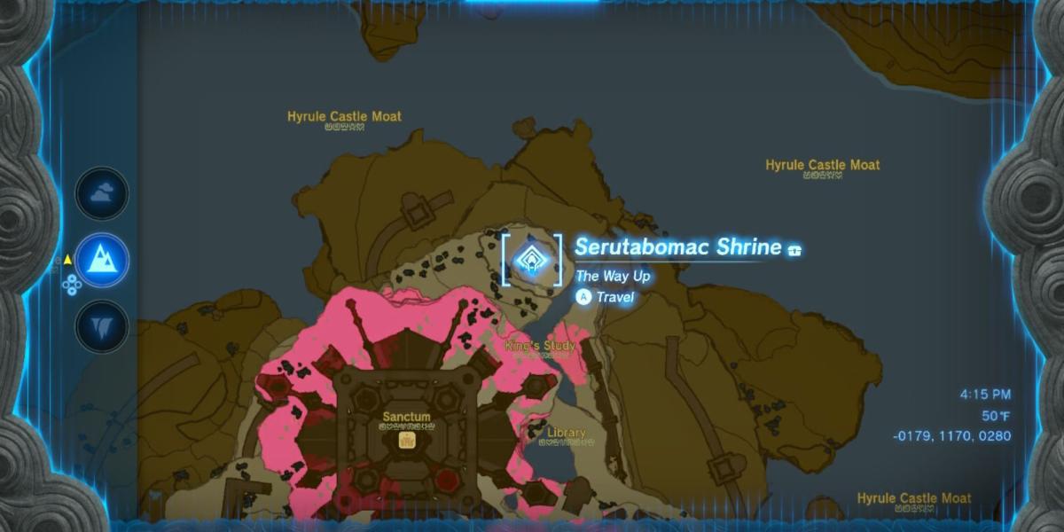 mapa do santuário de zelda totk Serutabomac