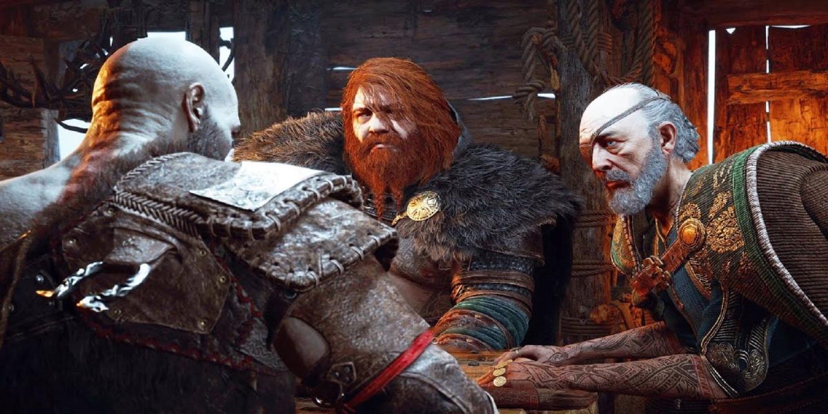 Detalhe puro de God of War Ragnarok mostra como Kratos é cuidadoso