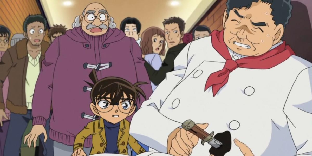 Uma cena com personagens de Detective Conan