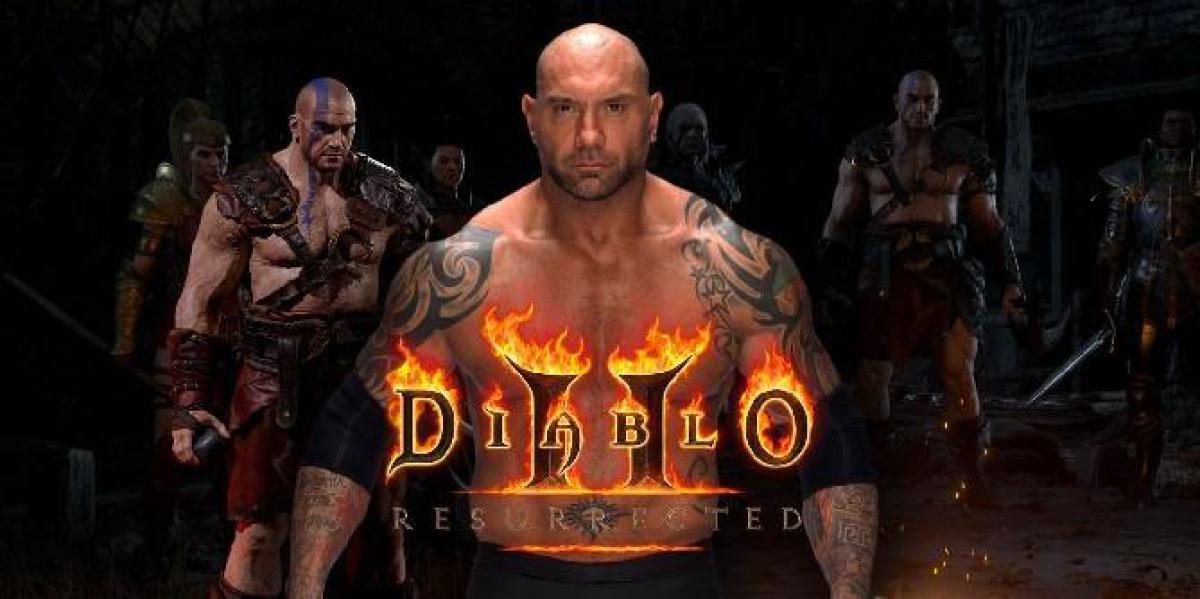 Diablo 2: Bárbaro do Ressuscitado se parece com Batista da WWE