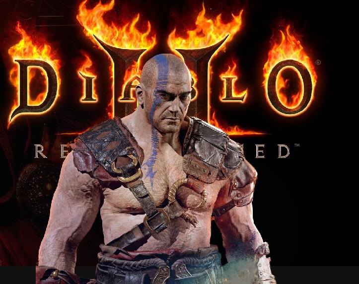 Diablo 2: Bárbaro do Ressuscitado se parece com Batista da WWE