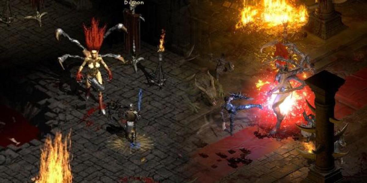 Diablo 2: Gráficos do Ressuscitado comparados aos do Original