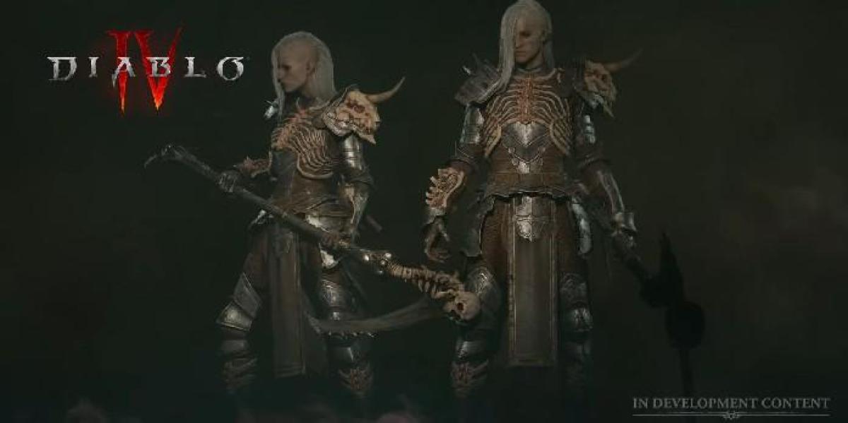 Diablo 4 mostra armas e conjuntos de armaduras para a nova classe Necromancer