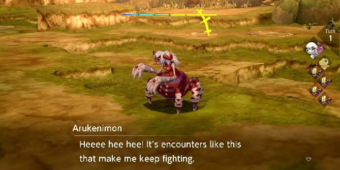 Digimon Survive: Como fazer amizade com Arukenimon