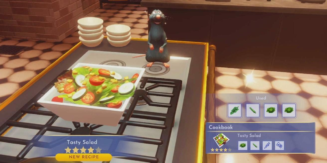 Disney Dreamlight Valley: como cozinhar uma salada saborosa