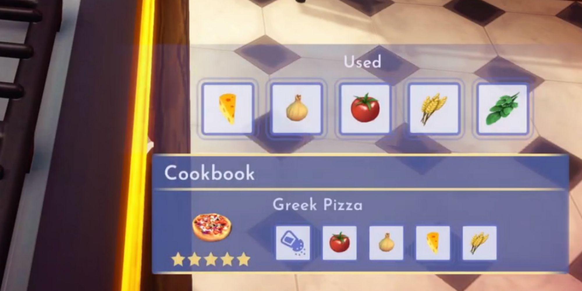 Disney Dreamlight Valley: Como fazer pizza grega