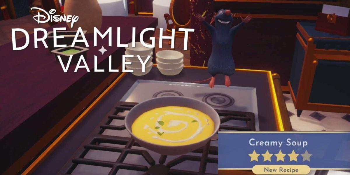 Disney Dreamlight Valley: como fazer sopa cremosa