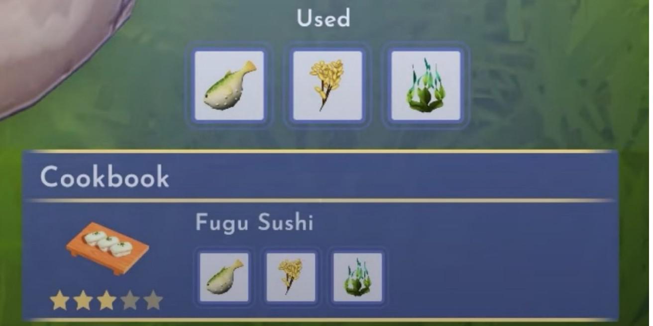 Disney Dreamlight Valley: Como fazer Sushi Fugu